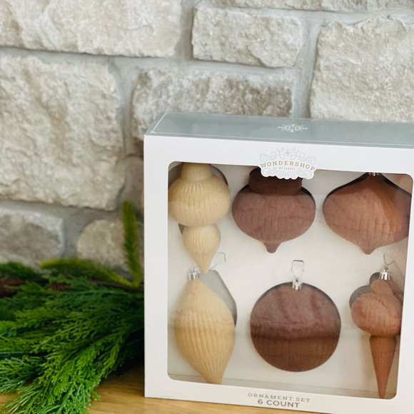 Set of 3 (18) Wondershop flocked holiday ornaments - Picture 7 of 8